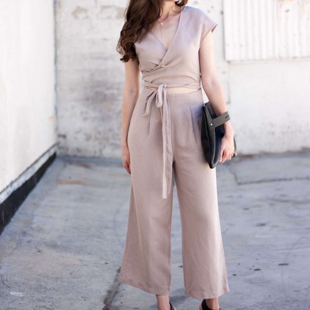 ARITZIA WILFRED BRAX LINEN JUMPSUIT SMALL - Picture 3 of 8